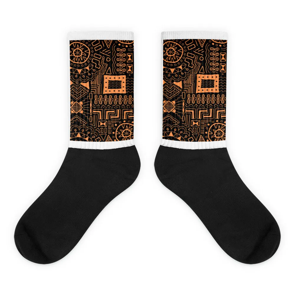 Mudcloth inspired socks
