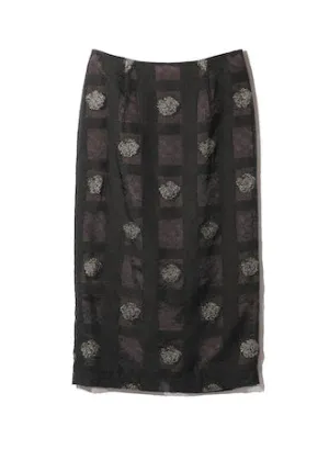 Needles' Pencil Skirt - CU/C/N/PE Oriental Lame Jq.