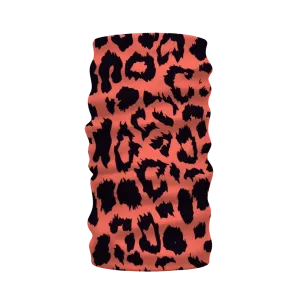 Neon Peach Leopard Spot Neck Warmer Morf Scarf