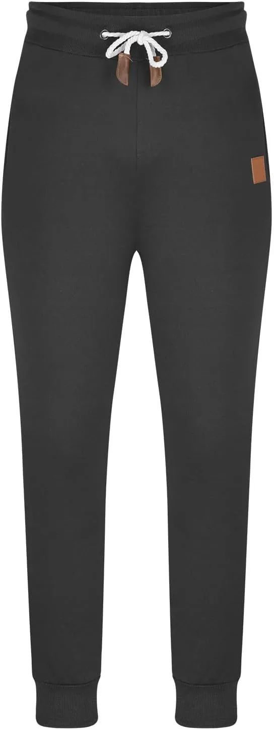 NEW Baggy Cargo Pants for Men Regular Fit Elastic Expandable-Waist Long Sweat Pants with Drawstring Athletic Joggers, Sz XL, Black