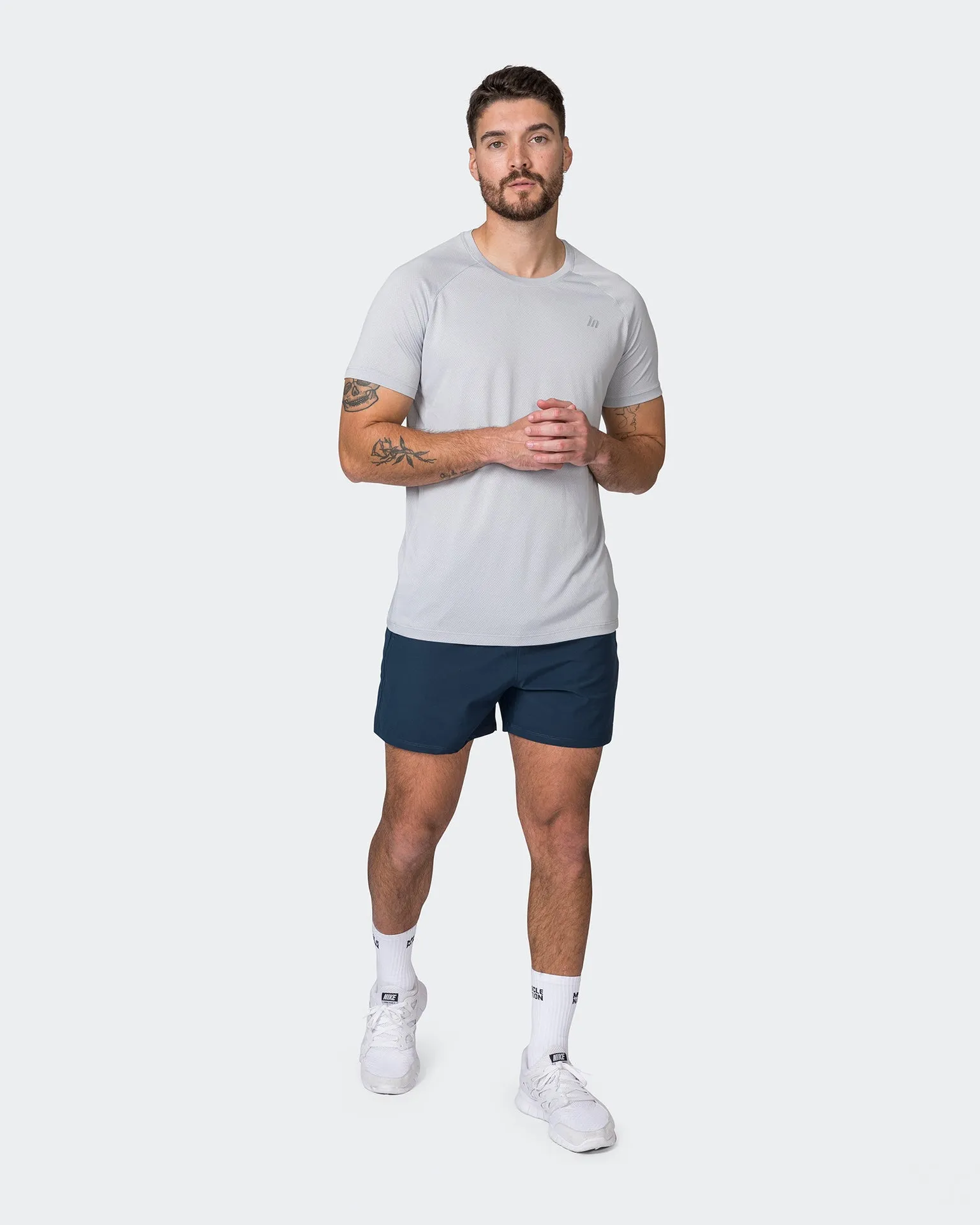 New Heights Running Tee - Quiet Grey