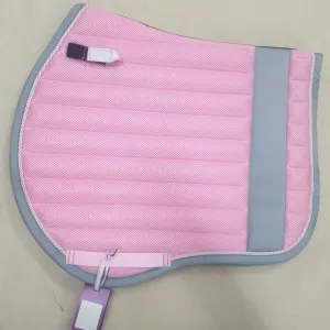 New QHP pony size pink saddle cloth with grey trim FREE POSTAGE 🟢