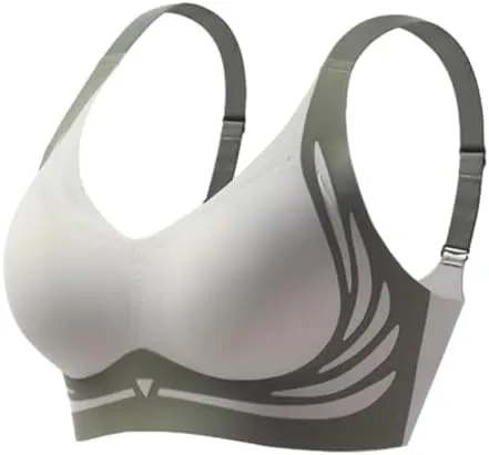 NEW Retails $45 TAIMEI Green Super Gather Bra Wireless Push-Up Bra Comfortable Gather Bra Lift Bra Women Lingerie Everyday Sports Bras Sz L
