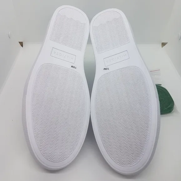 New Tommy Hilfiger Men's Brecon 3 Casual White/Green Sneakers Sz 10