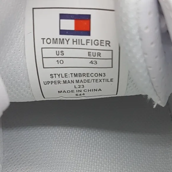 New Tommy Hilfiger Men's Brecon 3 Casual White/Green Sneakers Sz 10