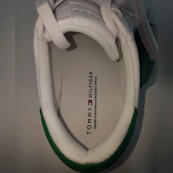 New Tommy Hilfiger Men's Brecon 3 Casual White/Green Sneakers Sz 10