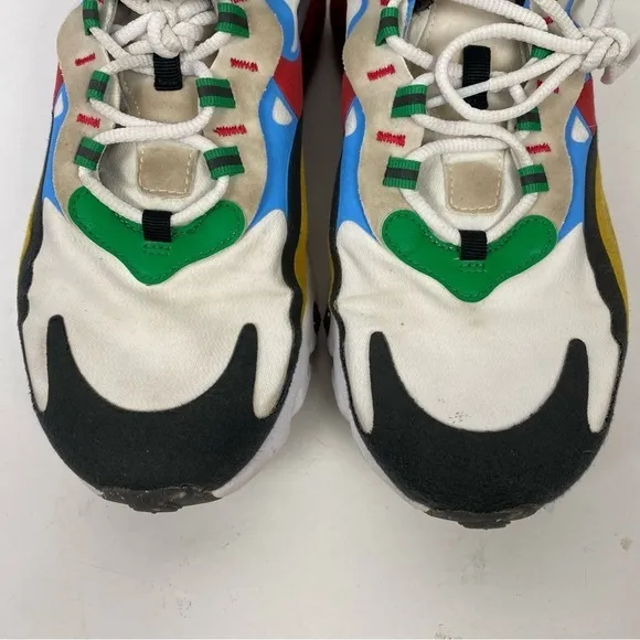 Nike 270 React Multi Color White Green Blue Sneakers