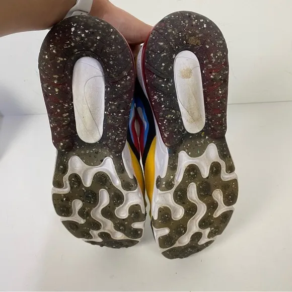 Nike 270 React Multi Color White Green Blue Sneakers