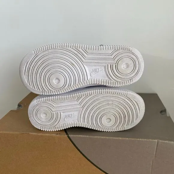 Nike Air Force 1 Mid ‘Triple White’ Kids Sneakers- SZ 12 C