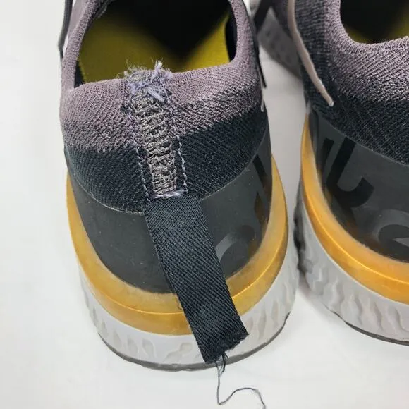 Nike Epic React Flyknit Running Shoes Thunder Gray Mens 9.5