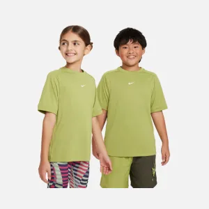 Nike Multi Older Kids Unisex Dri-FIT Training Top - Pear/White