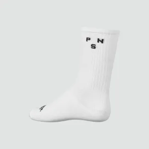 Off-Race Ribbed Socks - White