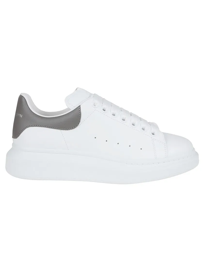 Oversized White Leather Sneakers