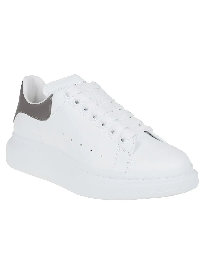 Oversized White Leather Sneakers