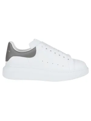 Oversized White Leather Sneakers