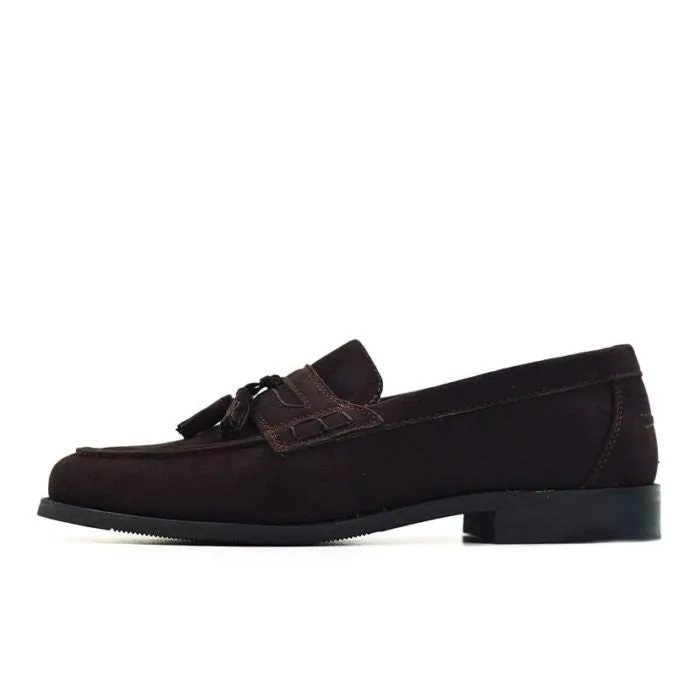 P. Crouch Casual Suede Shoe - Chocolate