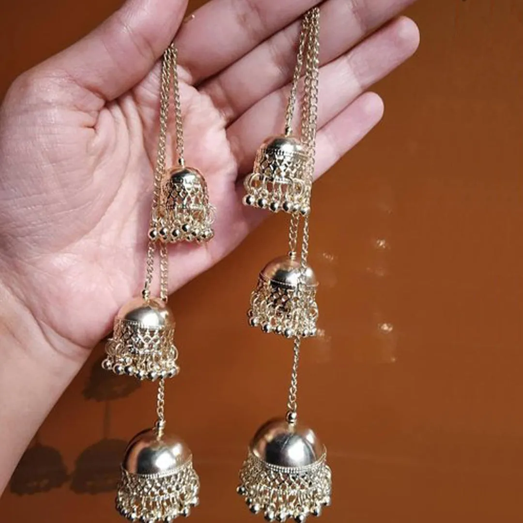 Pack of 2 Square Mirror and Kashmiri Jhumki