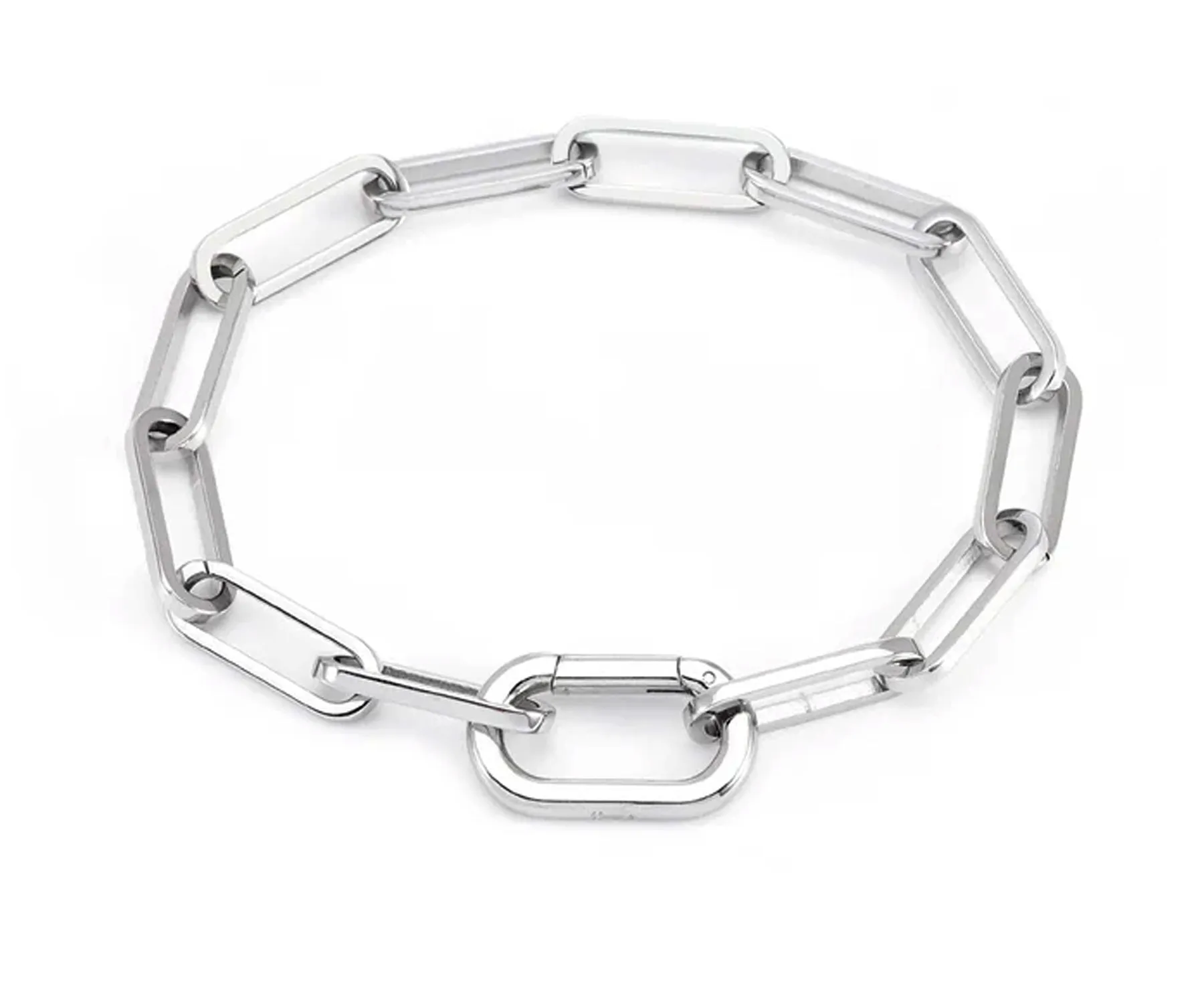 Paperclip Lightweight Link Steel Bracelet