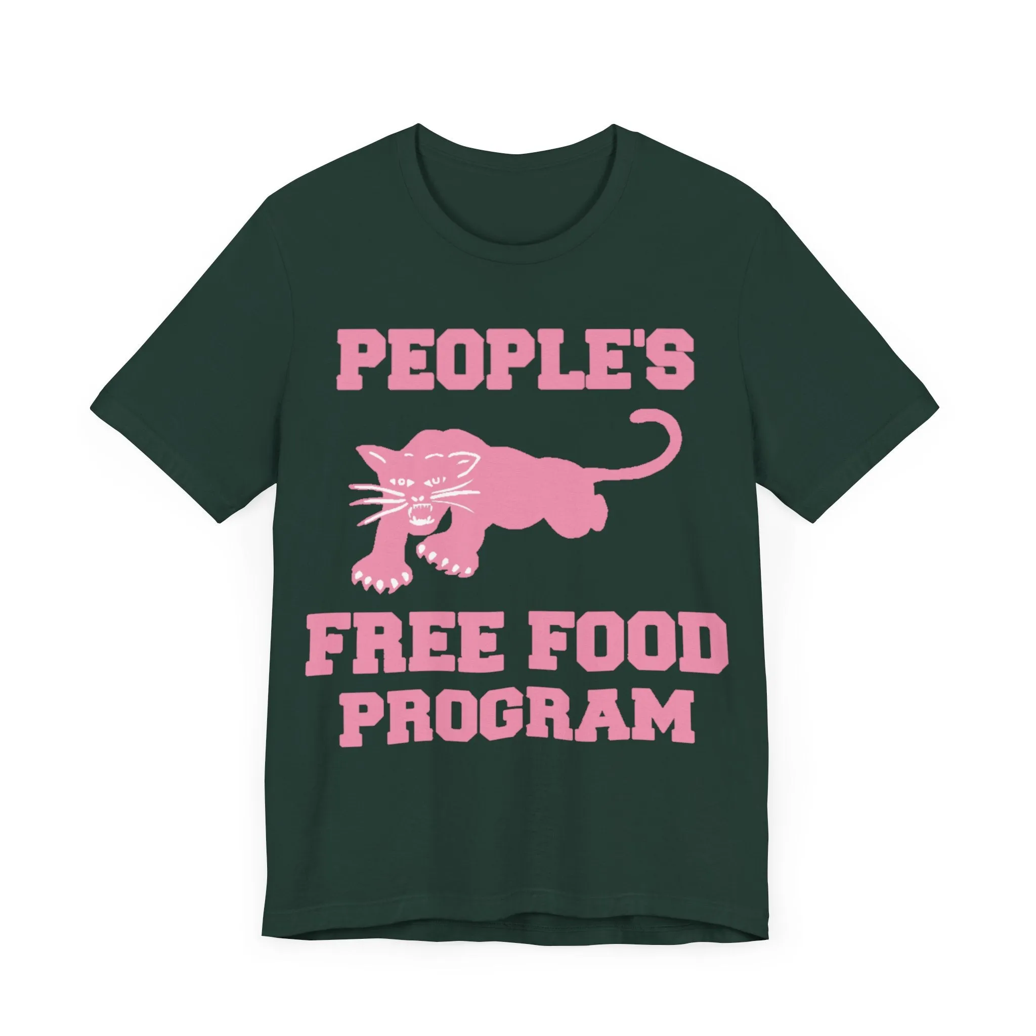 People's Free Food Program (Pink): Unisex Tee