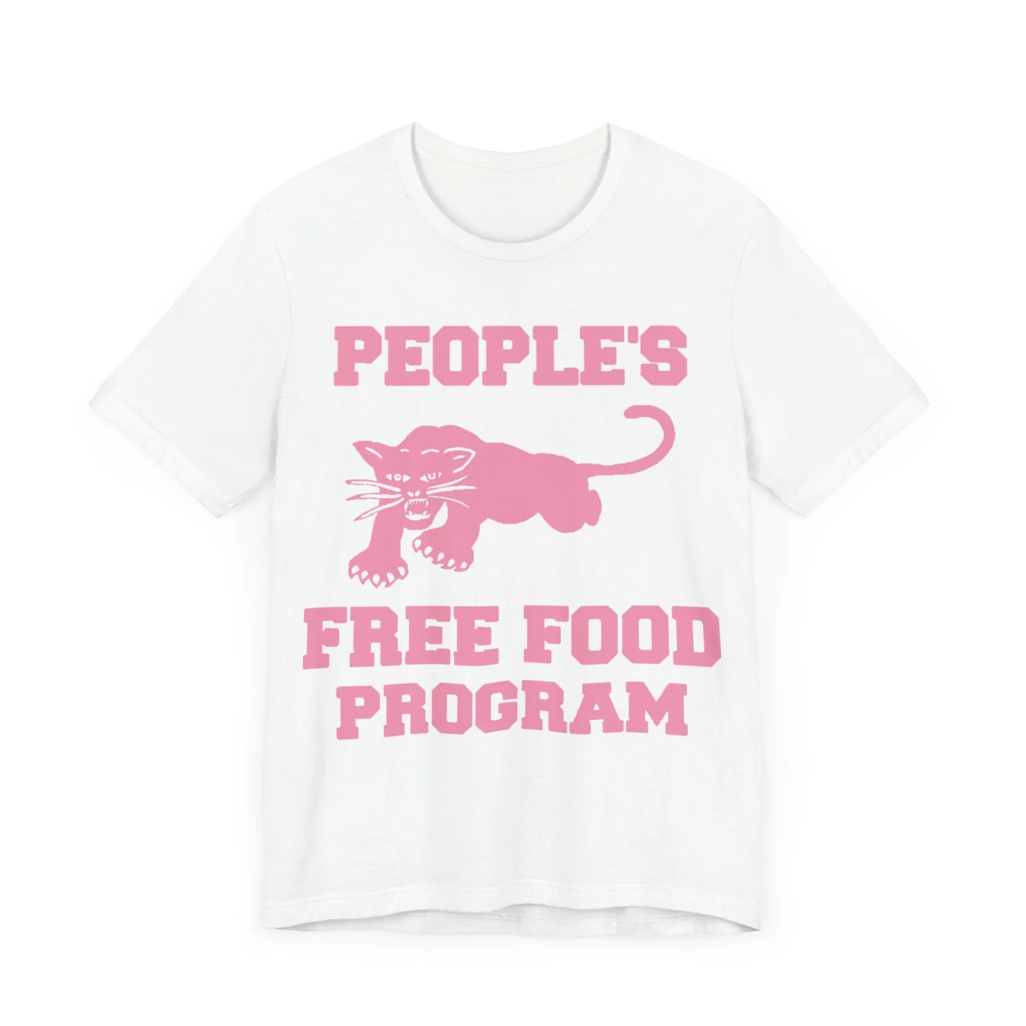 People's Free Food Program (Pink): Unisex Tee