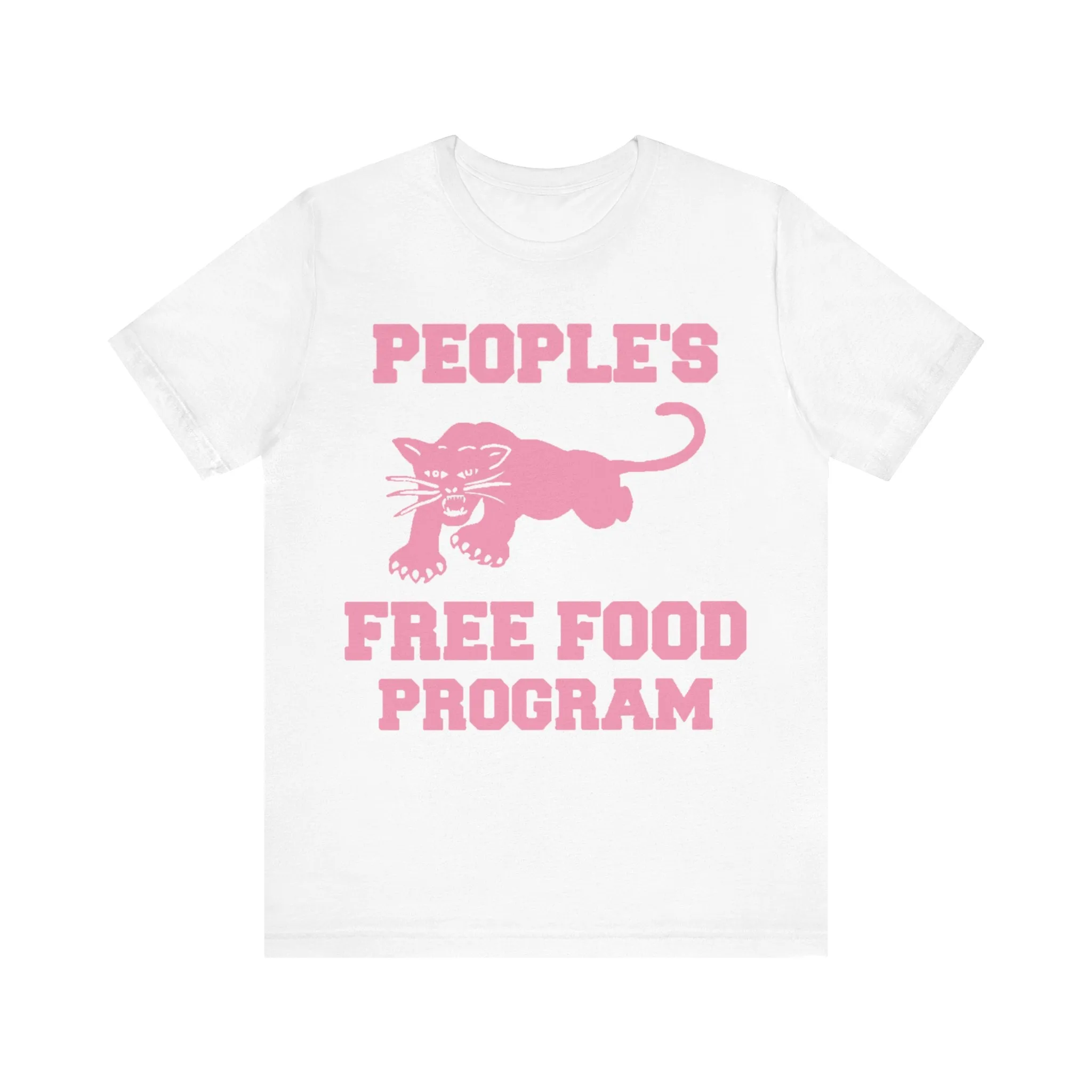 People's Free Food Program (Pink): Unisex Tee