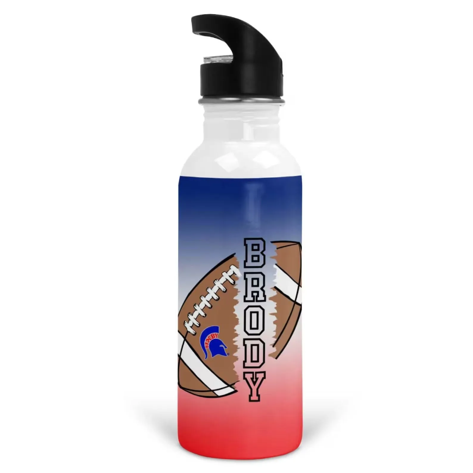 PERSONALIZED BIXBY SPARTAN SPORTS WATER BOTTLE