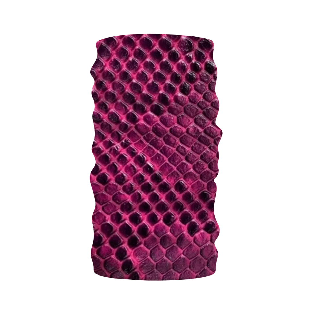 Pink Viper Snake Skin Print Neck Warmer Morf Scarf