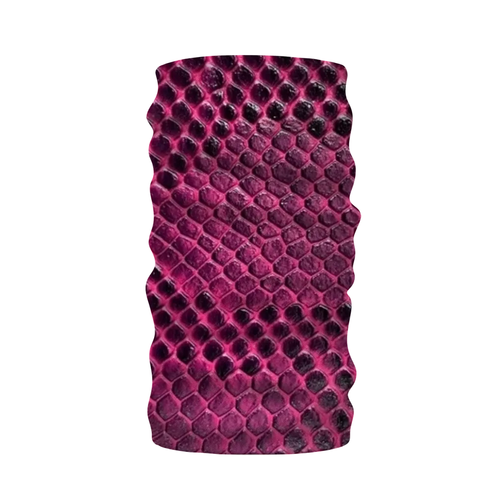 Pink Viper Snake Skin Print Neck Warmer Morf Scarf