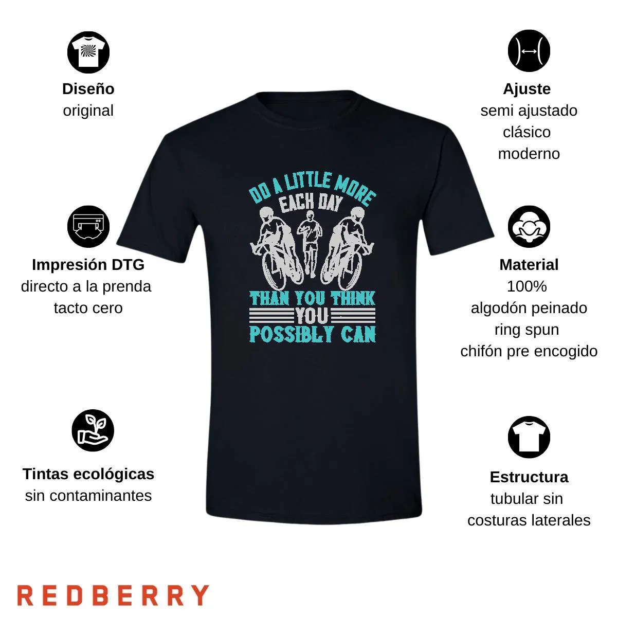 Playera Hombre Running Correr Maratón RN1004