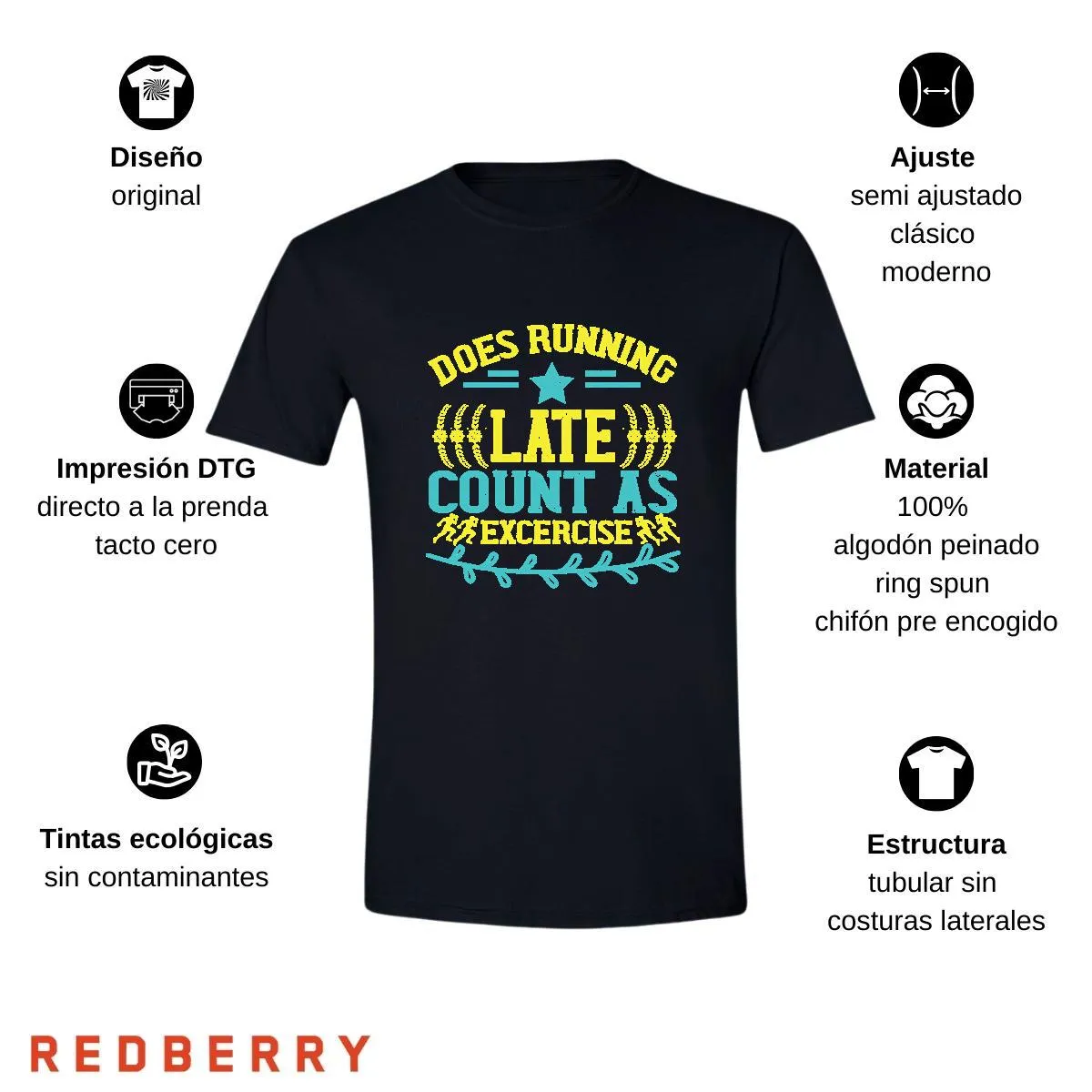 Playera Hombre Running Correr Maratón RN1005