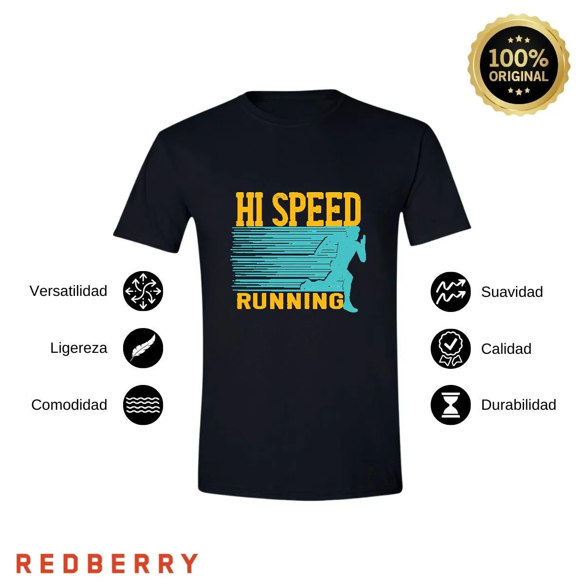 Playera Hombre Running Correr Maratón RN1009