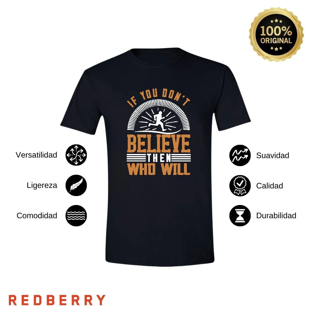 Playera Hombre Running Correr Maratón RN1016