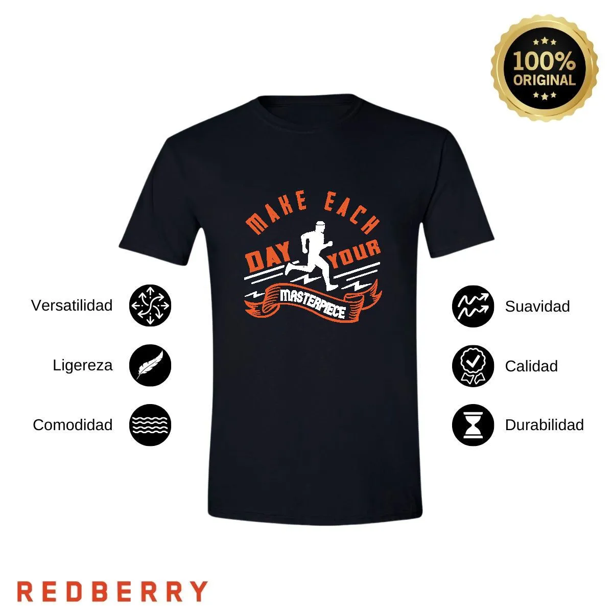 Playera Hombre Running Correr Maratón RN1020