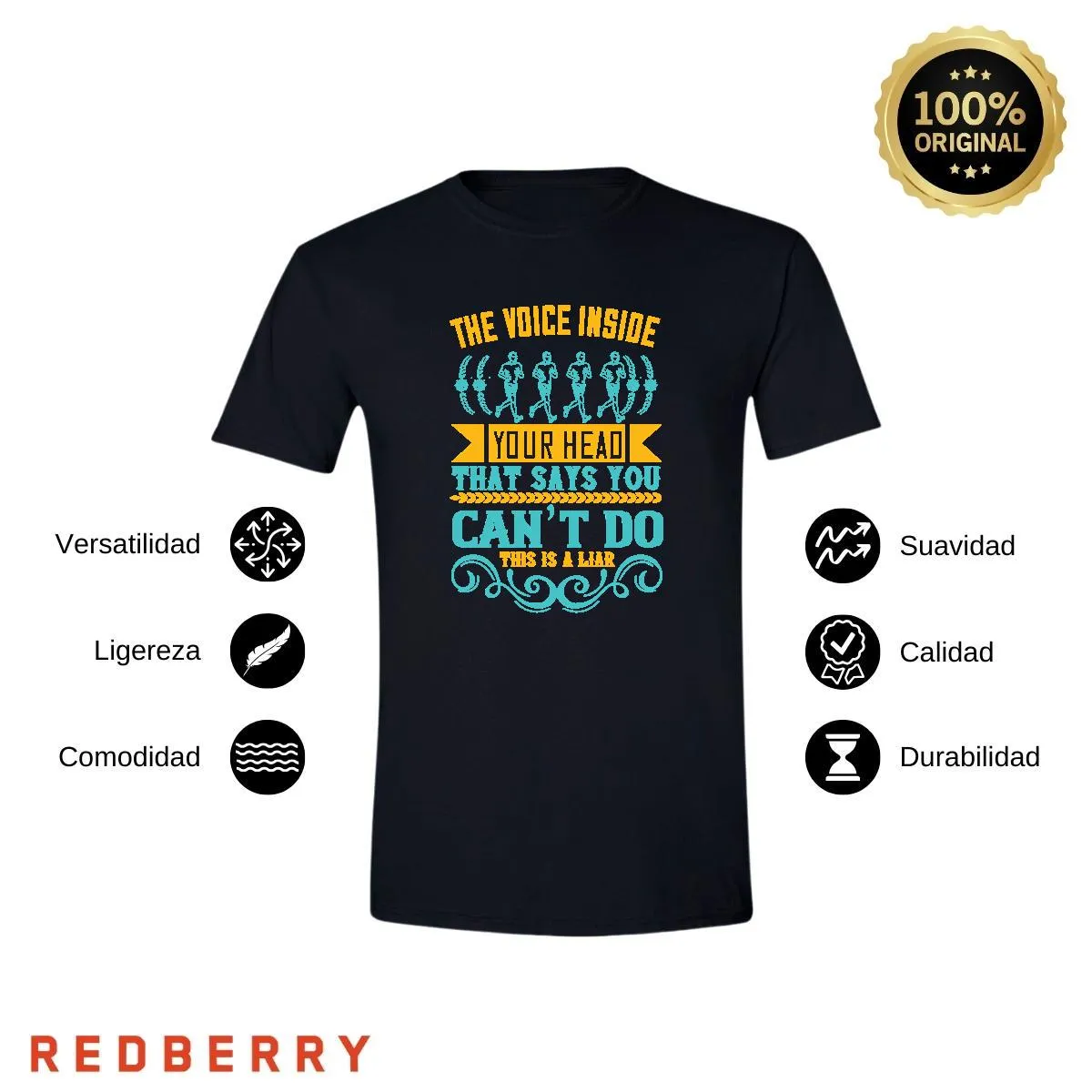 Playera Hombre Running Correr Maratón RN1040