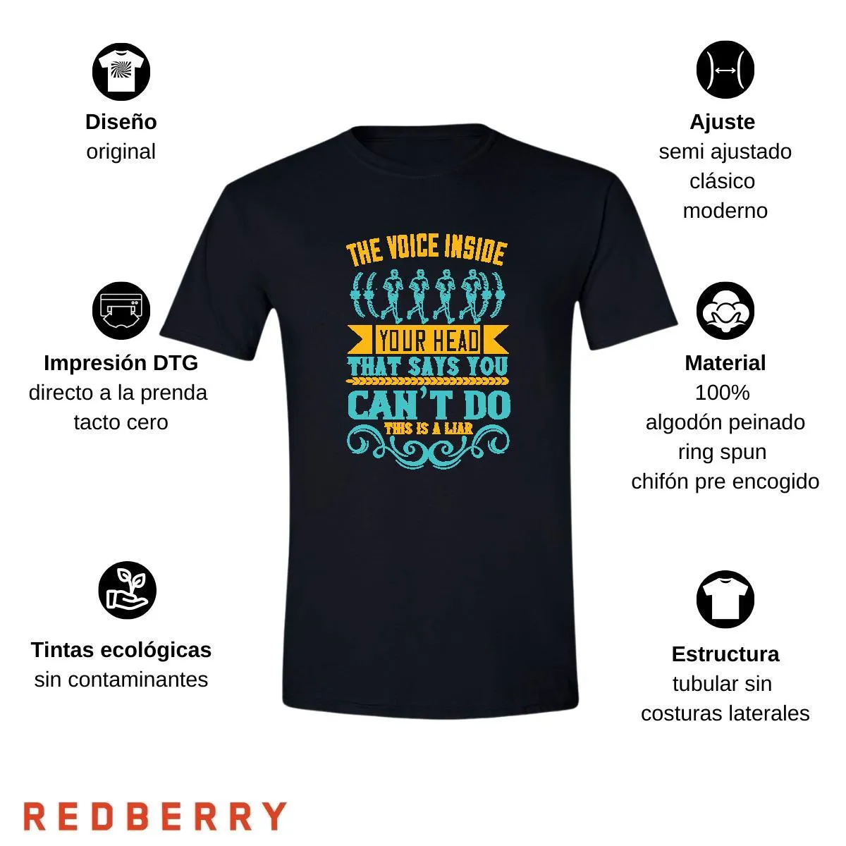 Playera Hombre Running Correr Maratón RN1040