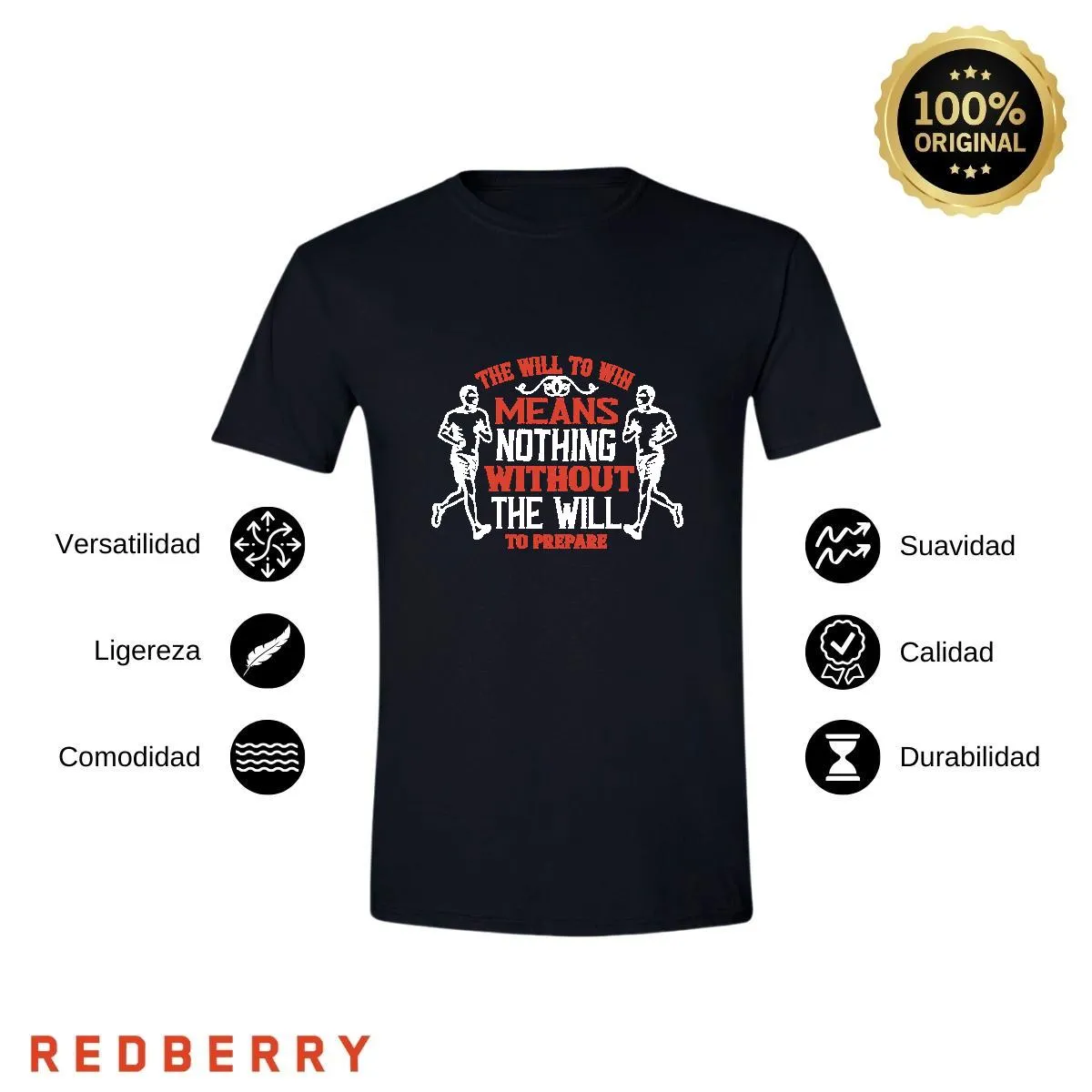Playera Hombre Running Correr Maratón RN1041