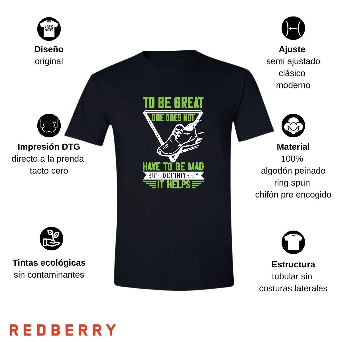 Playera Hombre Running Correr Maratón RN1045