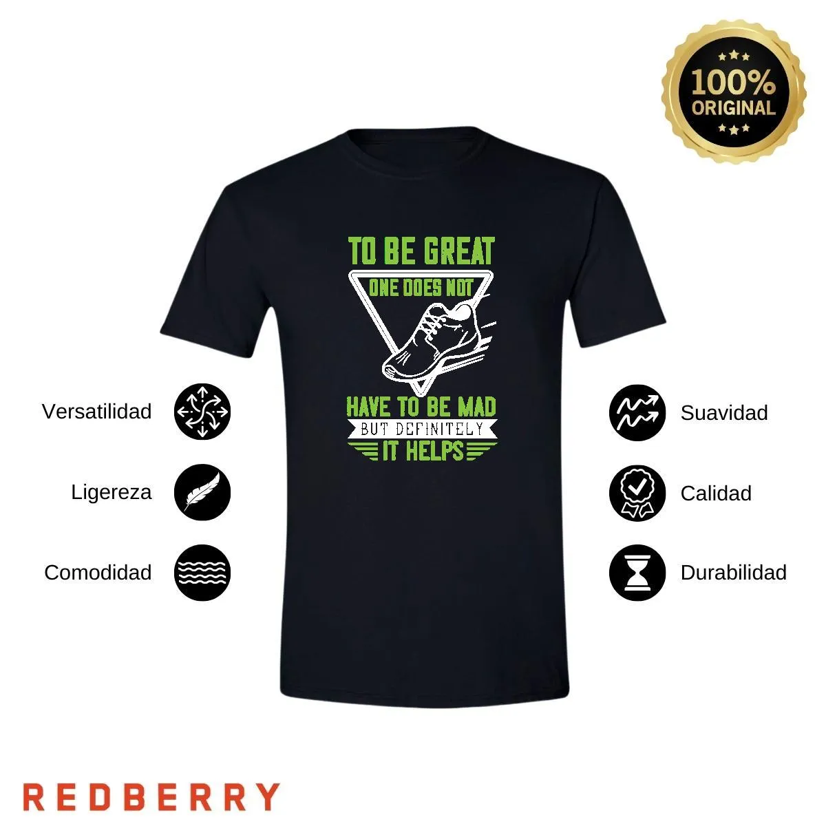 Playera Hombre Running Correr Maratón RN1045
