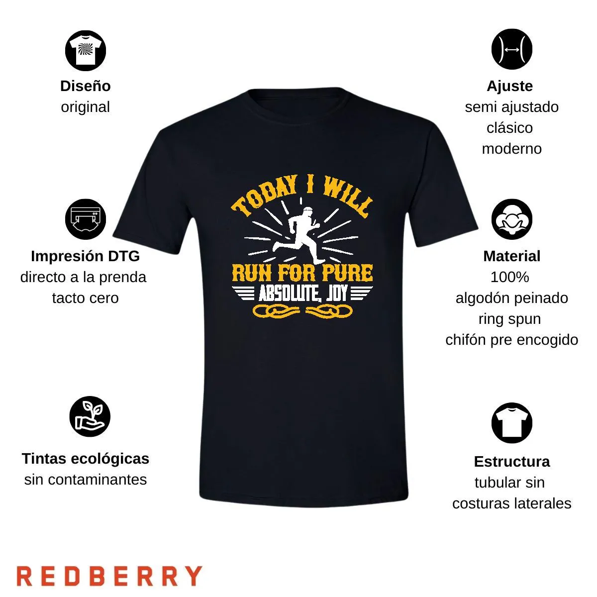 Playera Hombre Running Correr Maratón RN1046