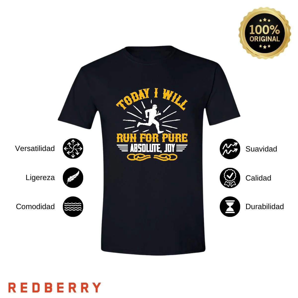 Playera Hombre Running Correr Maratón RN1046