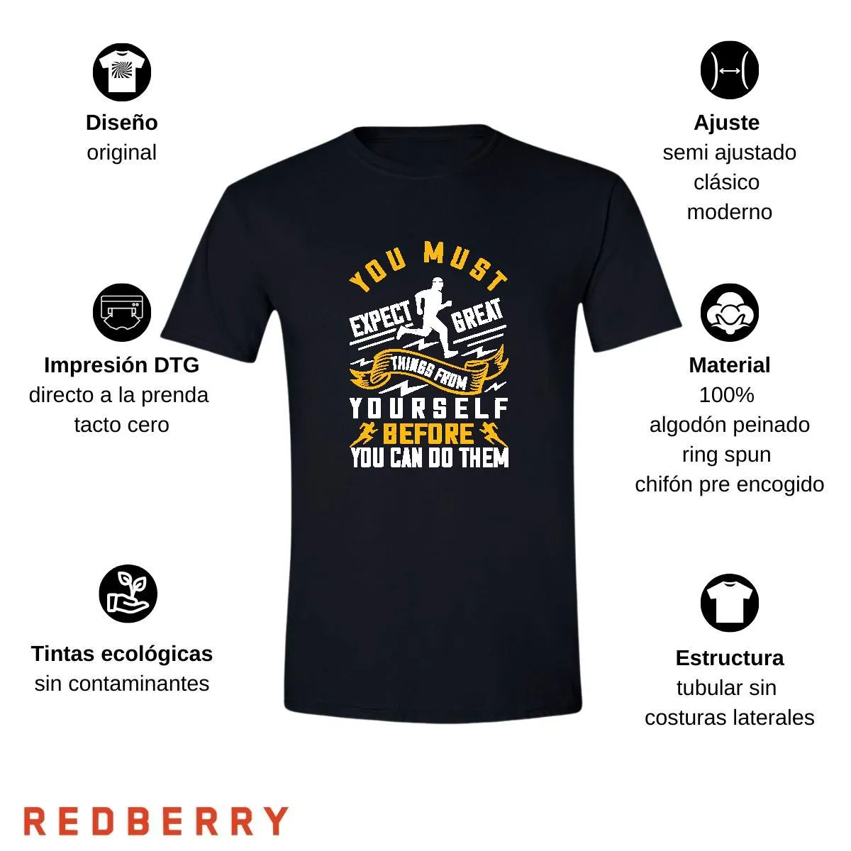 Playera Hombre Running Correr Maratón RN1050
