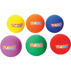 Playm8 (Set Of 6) 20cm Playground Balls