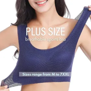 Plus Size Breathable Sports Bra