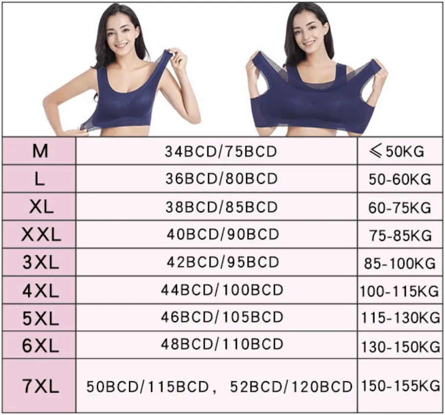 Plus Size Breathable Sports Bra