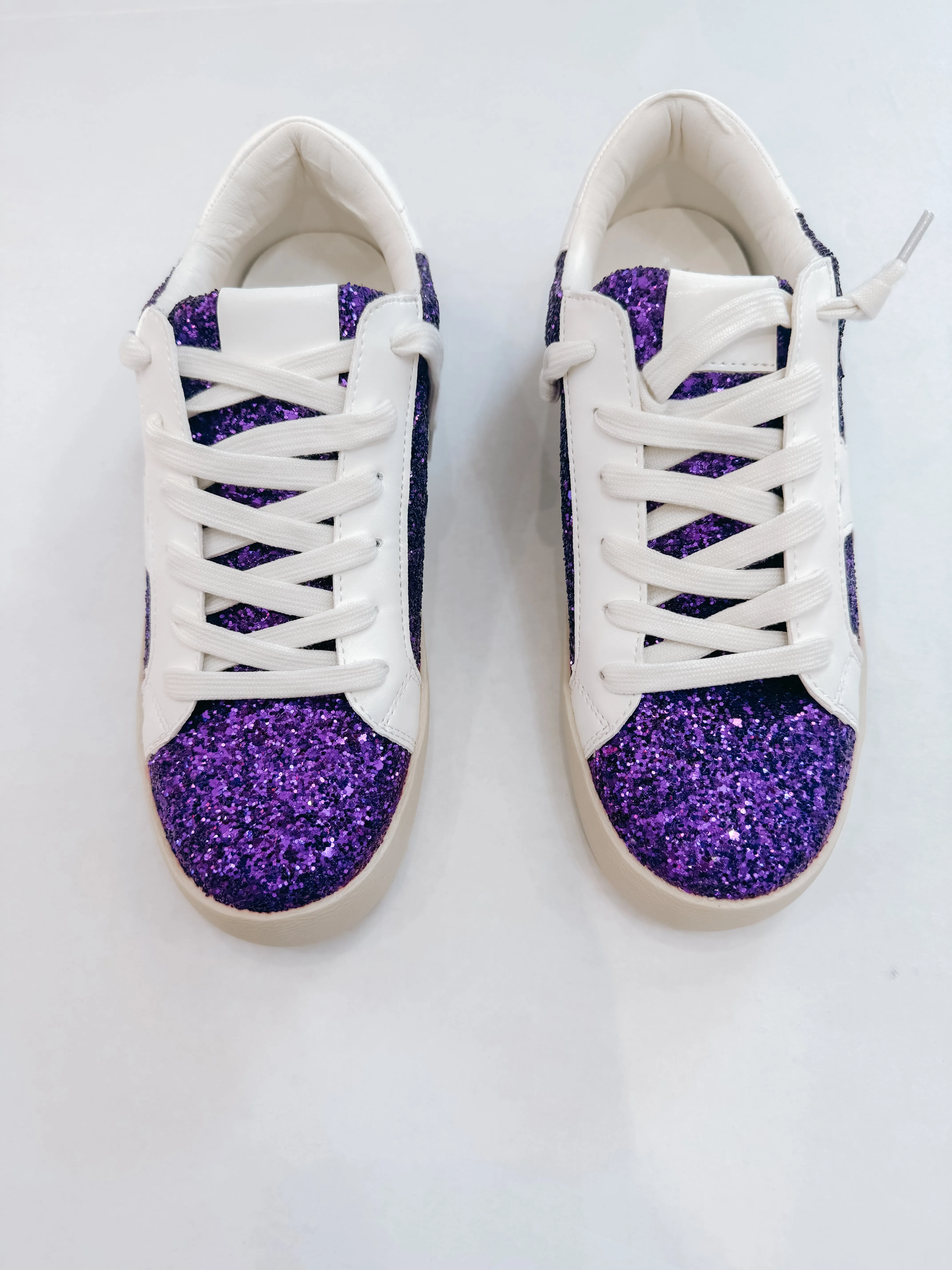 Purple Rally Glitter Sneaker