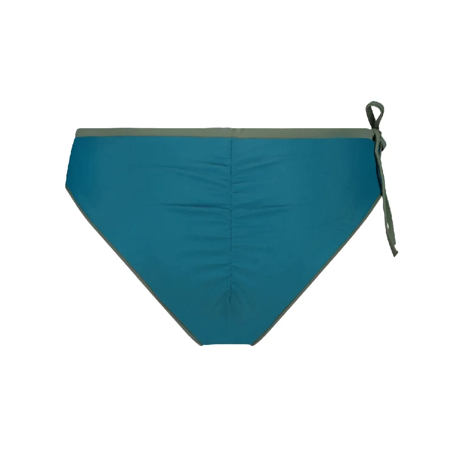 Reversible Sports Bikini Bottom with Drawstring Green / Pink