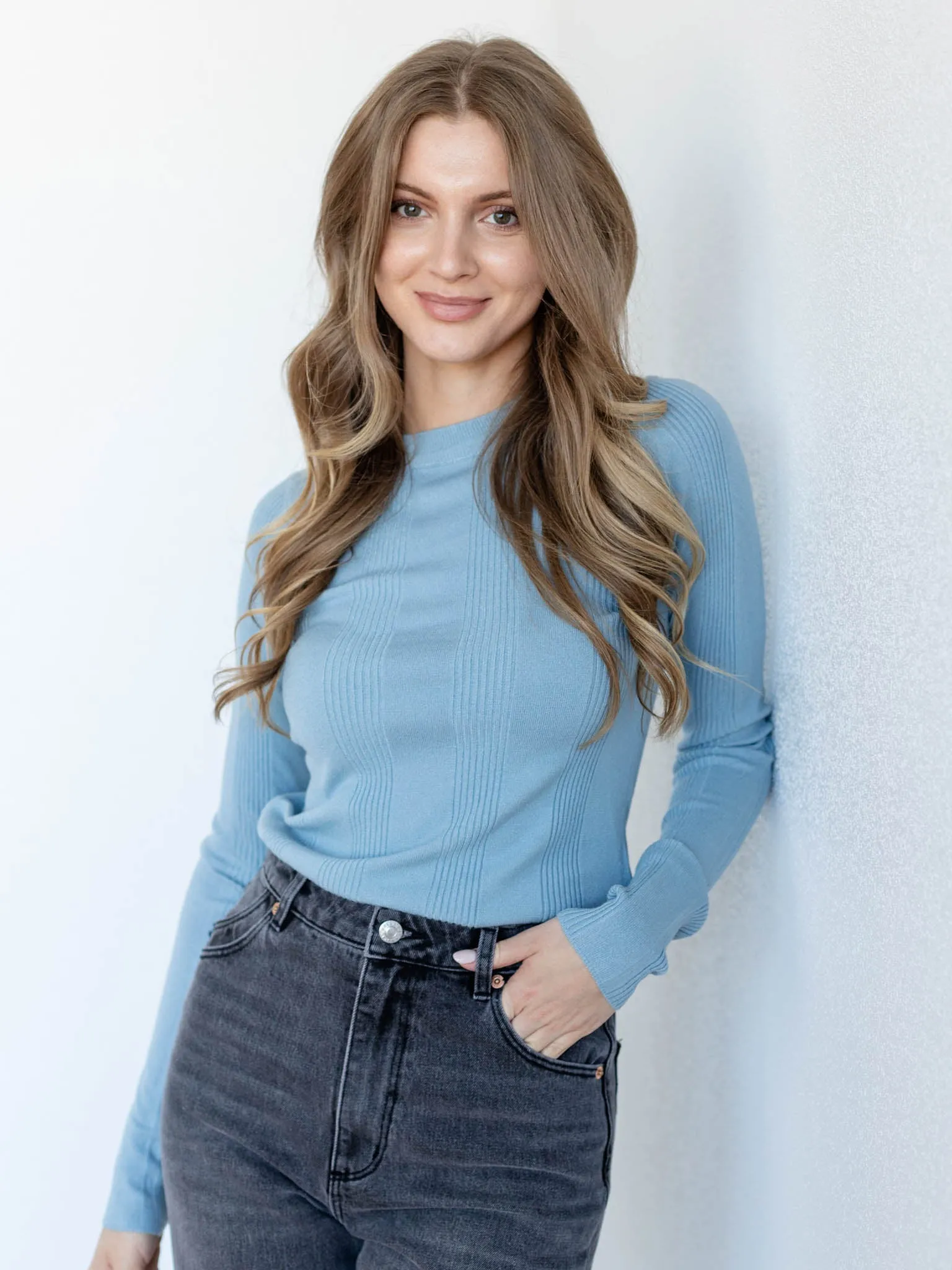 Ribbed Sweater Top