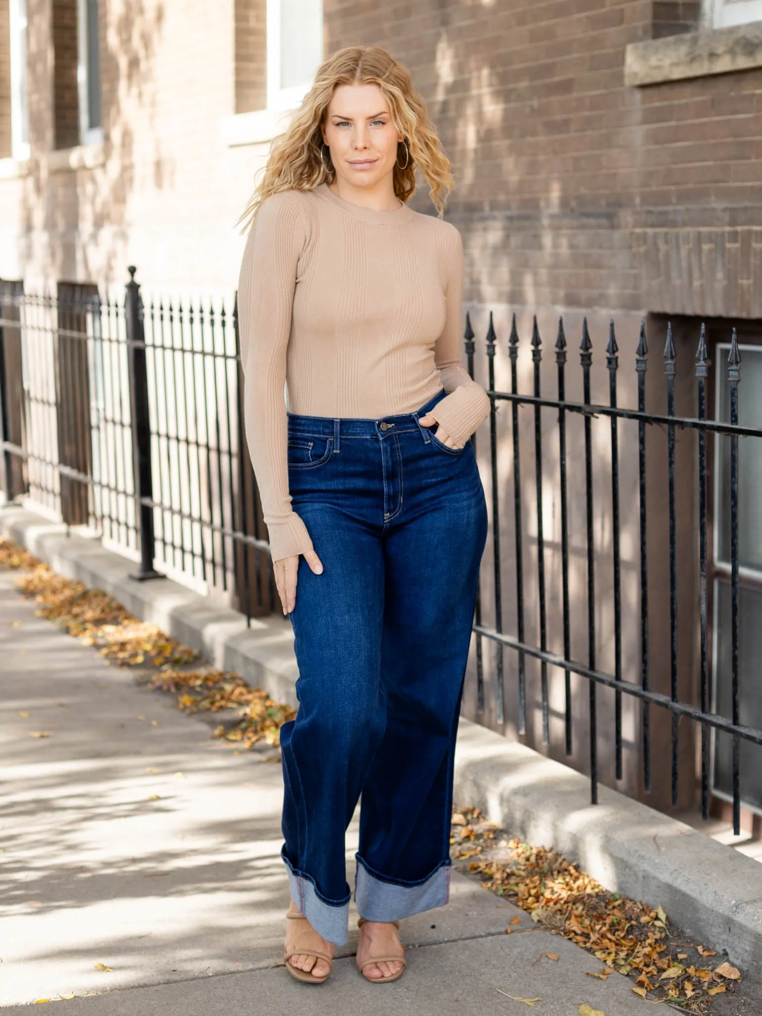 Ribbed Sweater Top