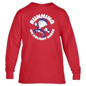 Running on Holiday Cheer Youth Cotton Shirt