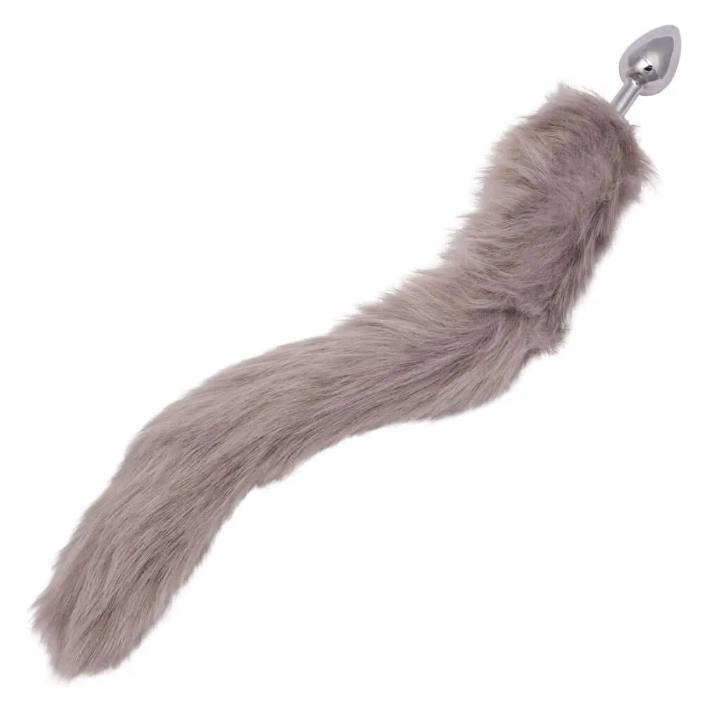 Running Wild Tail Anal Plug - Grey